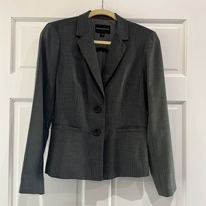Grey/White Pin Striped Banana Republic Blazer